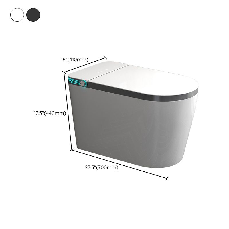 Heated Seat Modern Toilet Concealed Tank One-Piece Flush Toilet with Slow Close Seat