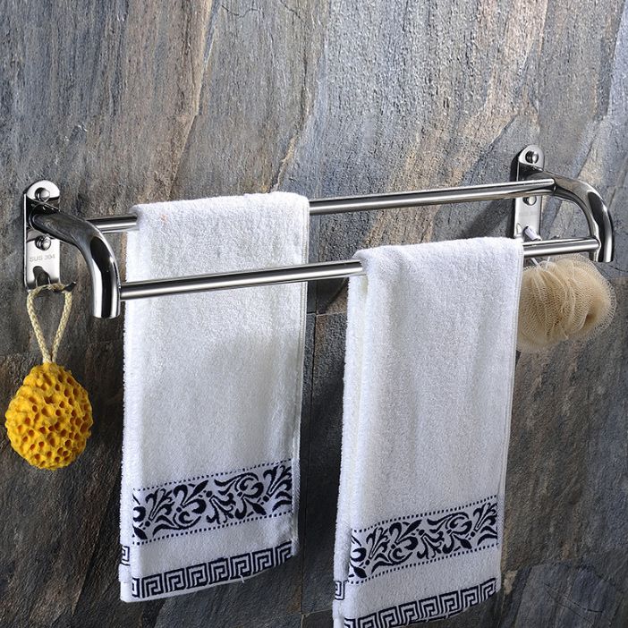 6-Piece Stainless Steel Modern Bathroom Accessory as Individual or as a Set