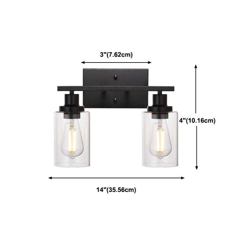 Accesorios de iluminación de tocador de cilindro modernos Vidrio Multi Lights Tocador de tocador.