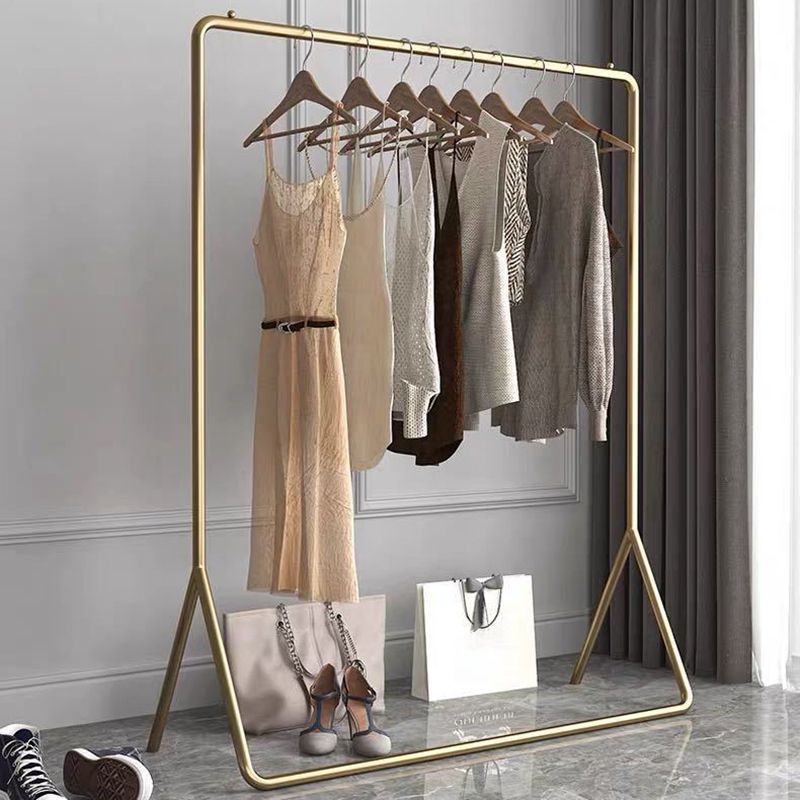 Contemporary Stand Coat Rack Entryway Living Room Coat Rack in Metal