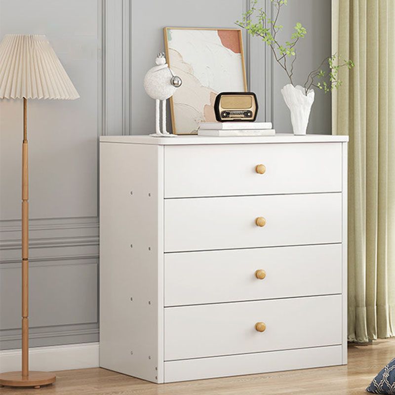 Contemporary Wood Vertical Dresser Bedroom Storage Chest with Drawer