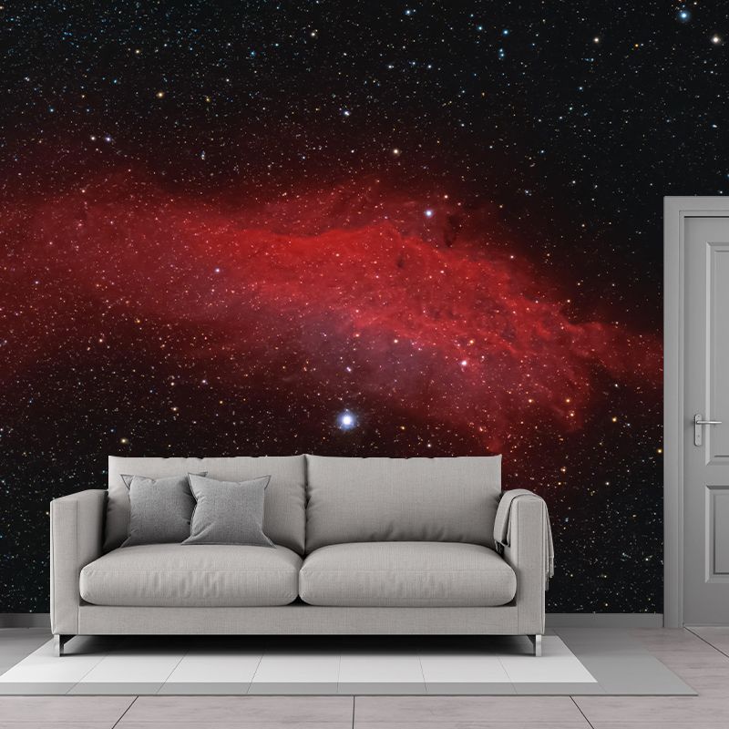 Customized Universe Mural Wallpaper Novelty Style Mildew Resistant for Ceiling