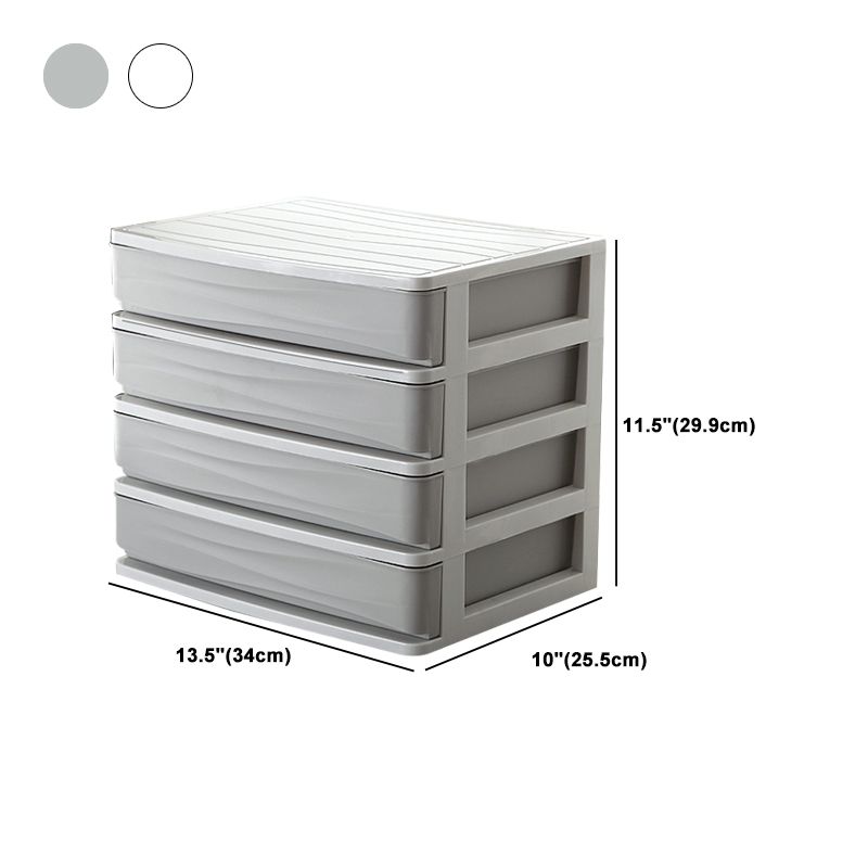 Modern Plastic Cabinet with Drawers Vertical Filing Cabinet for Office