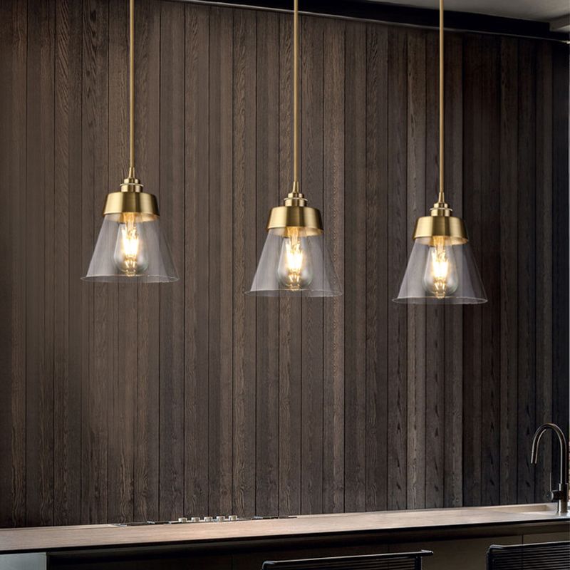 Stile industriale a sospensione Light Metal Glass Hanging Light per sala da pranzo