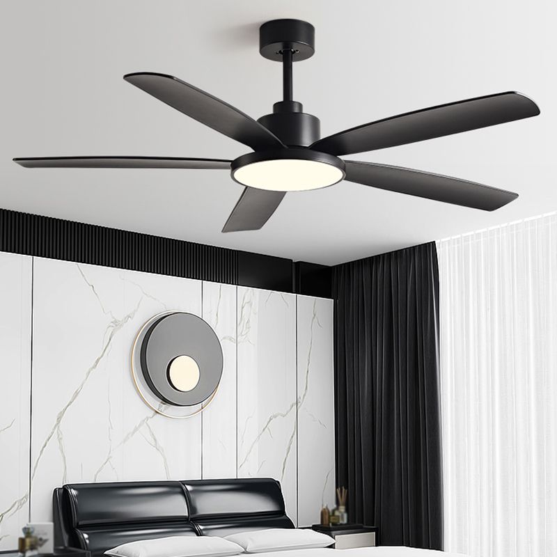 Simple LED Ceiling Fan Lamp 5-Blade Fan Lighting for Living Room