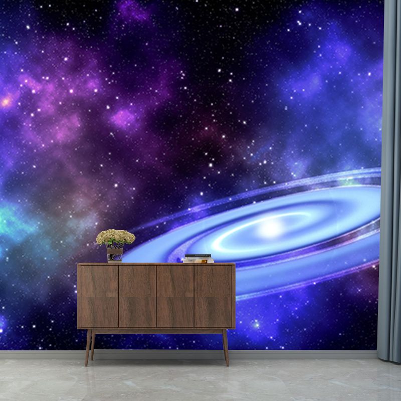 Mildew Resistant Universe Wall Mural Wallpaper Eco-friendly for Room