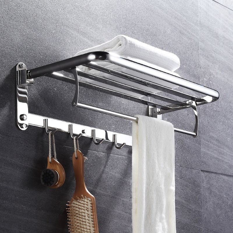 6-Piece Stainless Steel Modern Bathroom Accessory as Individual or as a Set