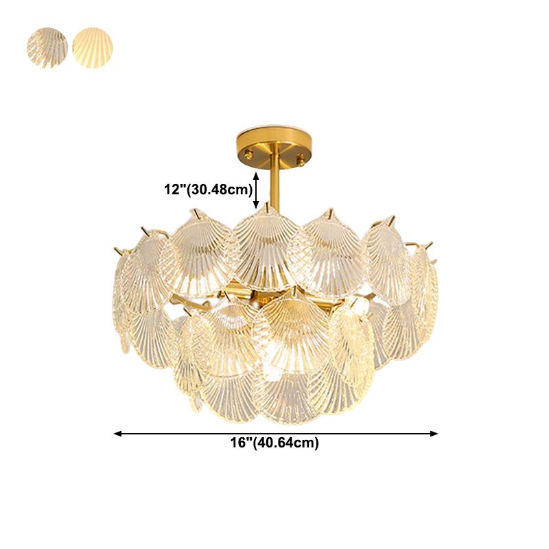 Glass Chandelier Pendant Light Nordic Style Hanging Light Fixture