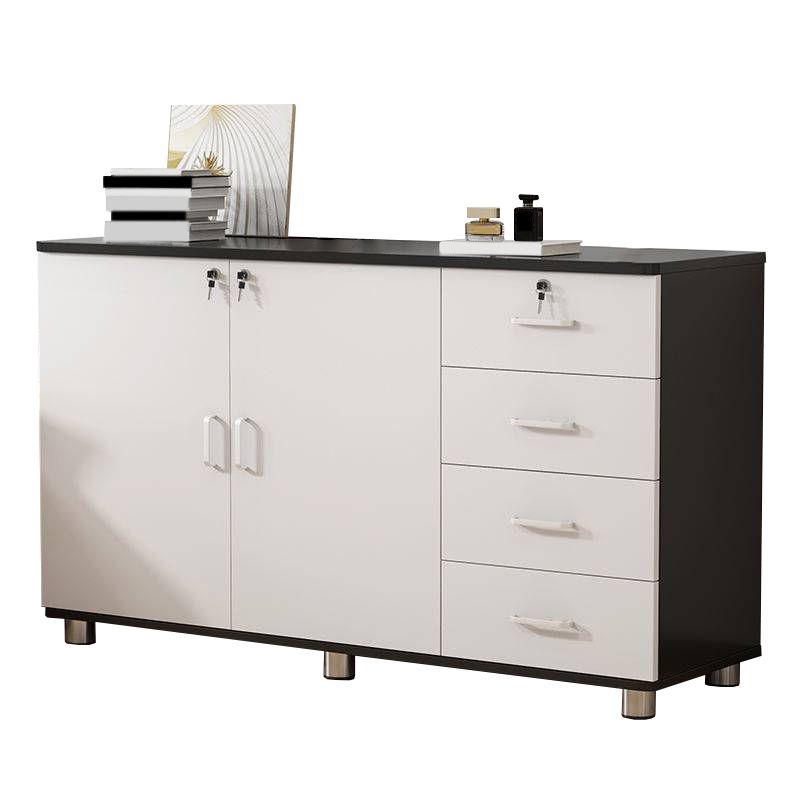 Nordic Style Cabinet Wood with Lock and Storage Lateral File Cabinet