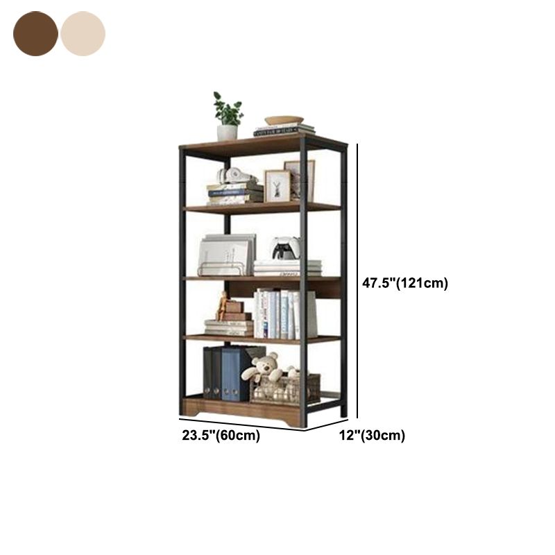 Modern Open Back Etagere Bookcase Steel Bookshelf for Home Office