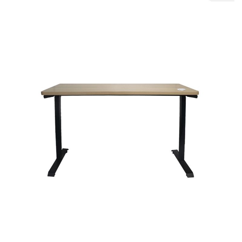 Rectangular Contemporary Writing Desk Natural T-Shape Base Desk