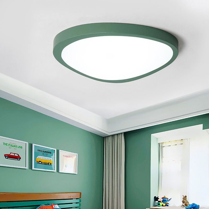 Acryl Driehoek LED Flush Plafond Licht Baby Kamer Macaron Loft Candy Gekleurde Plafond Lamp