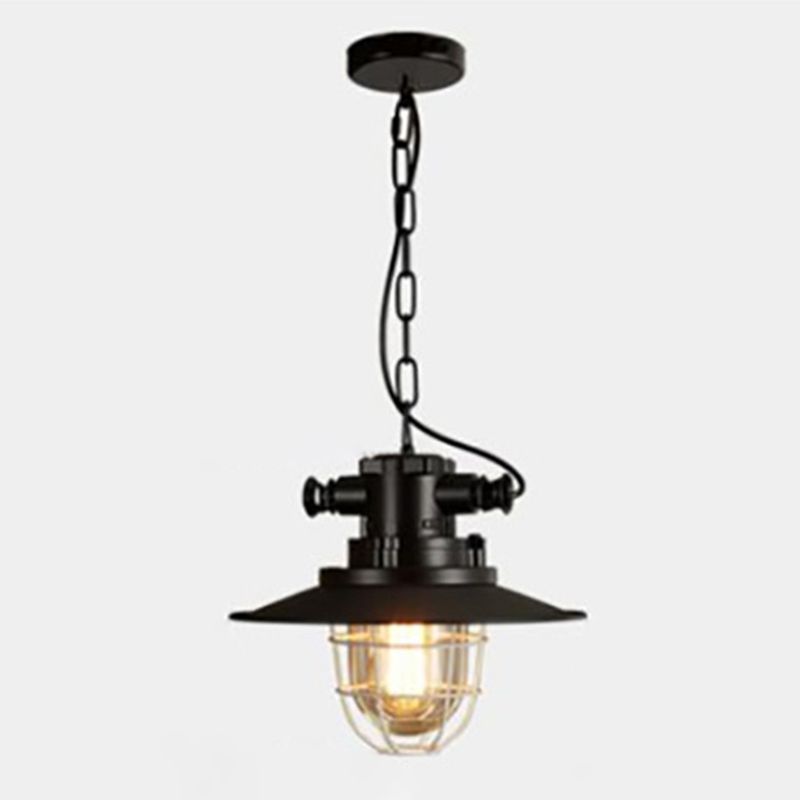 Lampada ombreggiata Black Assunzione Lampada Loft Style Metal Restauranti Accensione Commercial