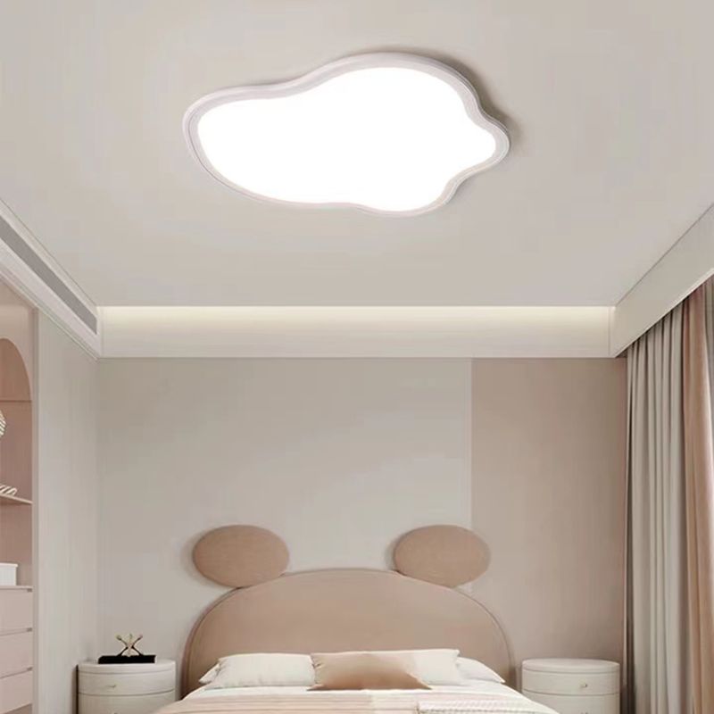 Metal LED Flush Mount Nordic Cloud Ceiling Light Fixture for Bedroom