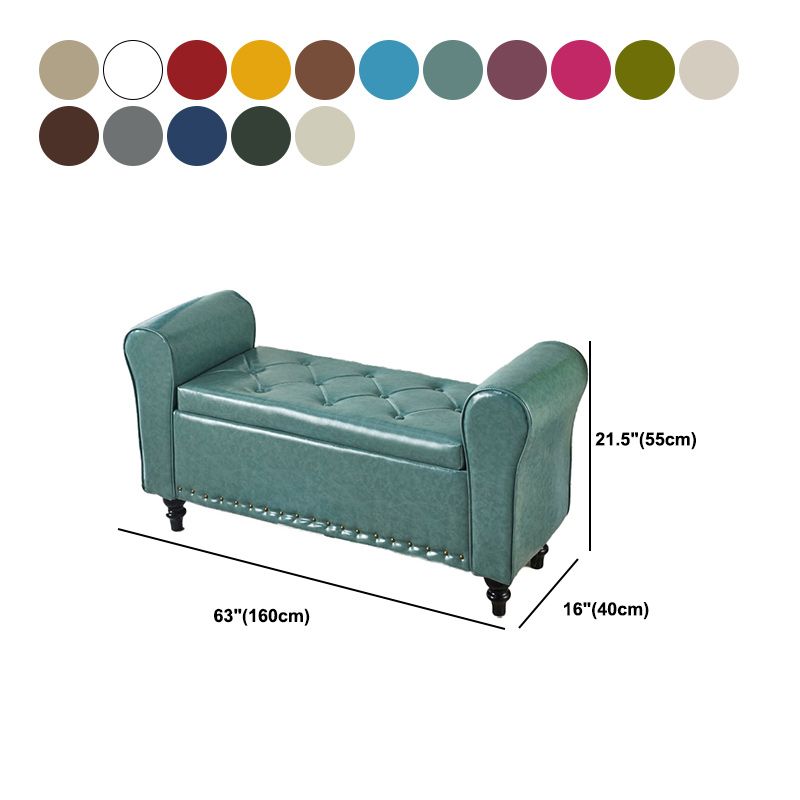 15.75 Inch Wide Bench Upholstered Modern Bench with Arms for Bedroom