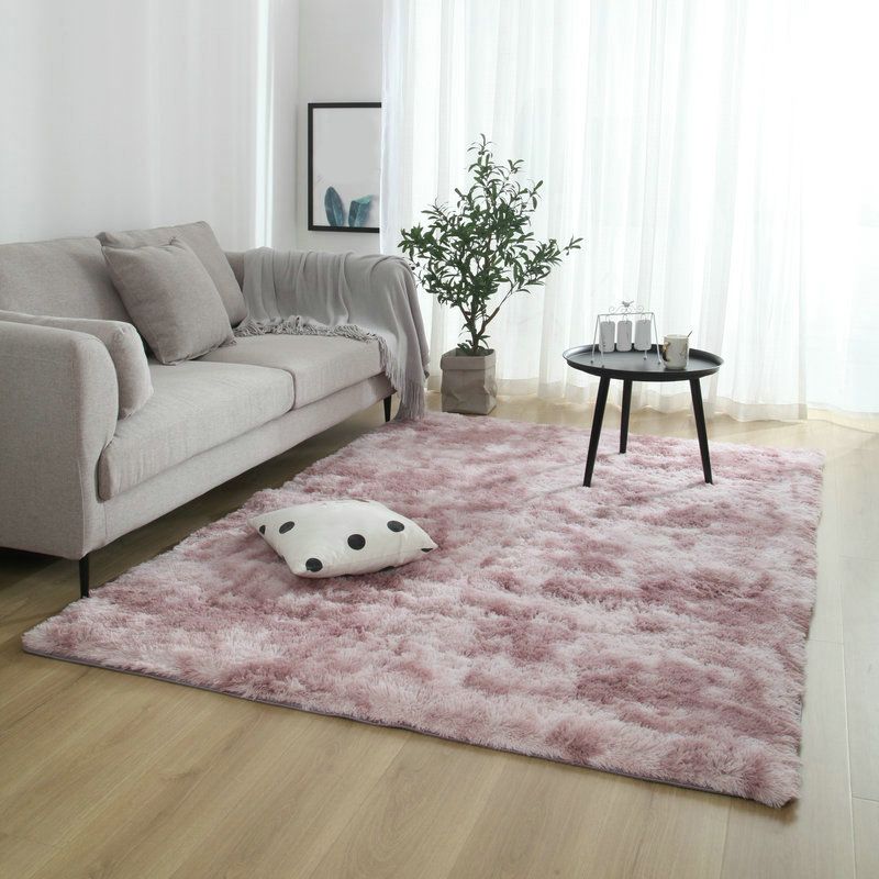 Calming Multicolor Dyeing Rug Polypropylene Casual Rug Anti-Slip Stain Resistant Pet-Friendly Rug for Living Room