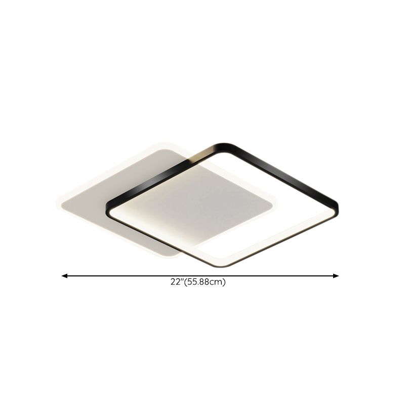 Metal Geometric Flush Ceiling Light Contemporary Flush Mount