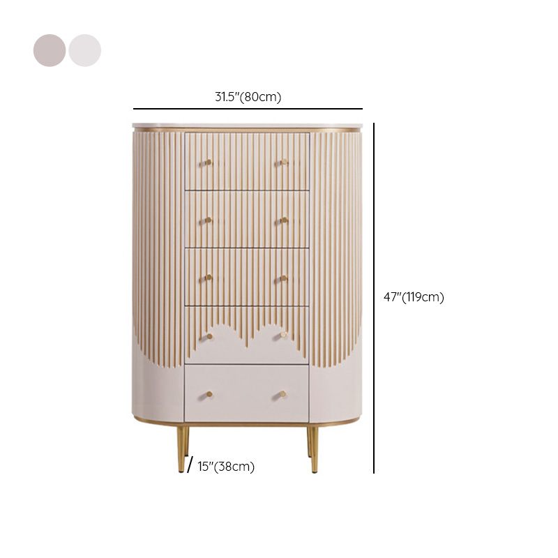 Modern Style Sideboard Stone Adjustable Shelving Side Board with Drawers and Cabinets