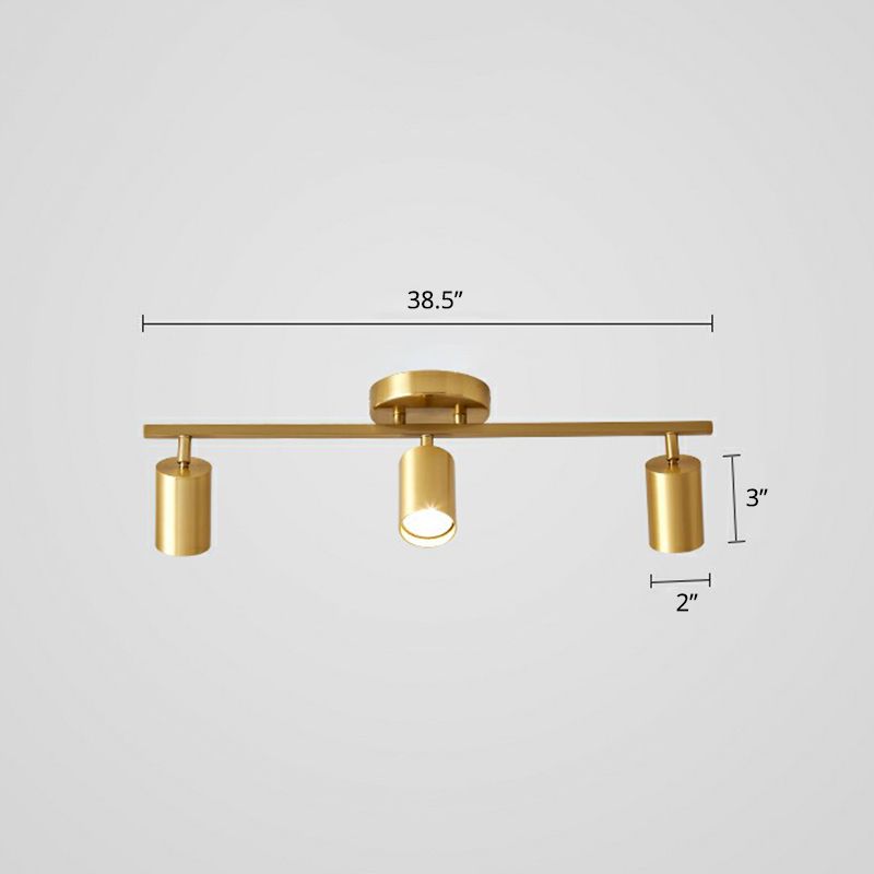 Spotlight Minimalistic LED LED AFFILE LIGHT LAGGIO TUBOLARE LAGGIO CON OMBIETTO METALLO