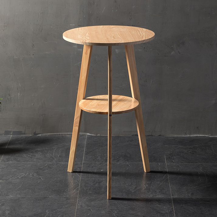 Contemporary Round Counter Table Wooden Counter Table for Restaurant