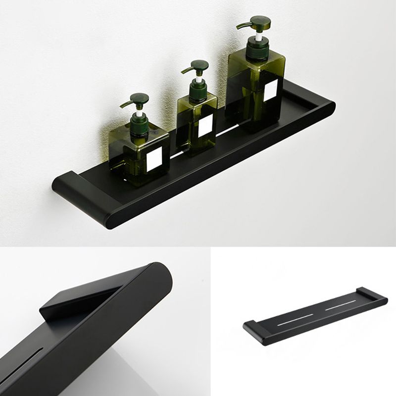 Contemporary Bathroom Accessory As Individual Or As a Set in Black Metal