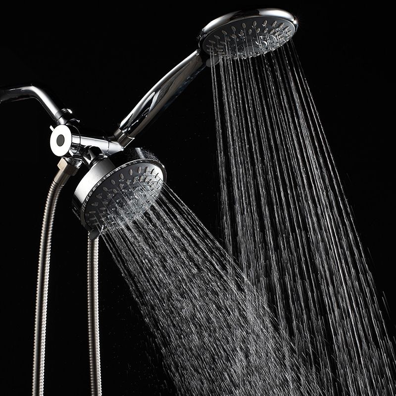 Traditional Dual Shower Heads Home Metal Round Shape Dual Shower