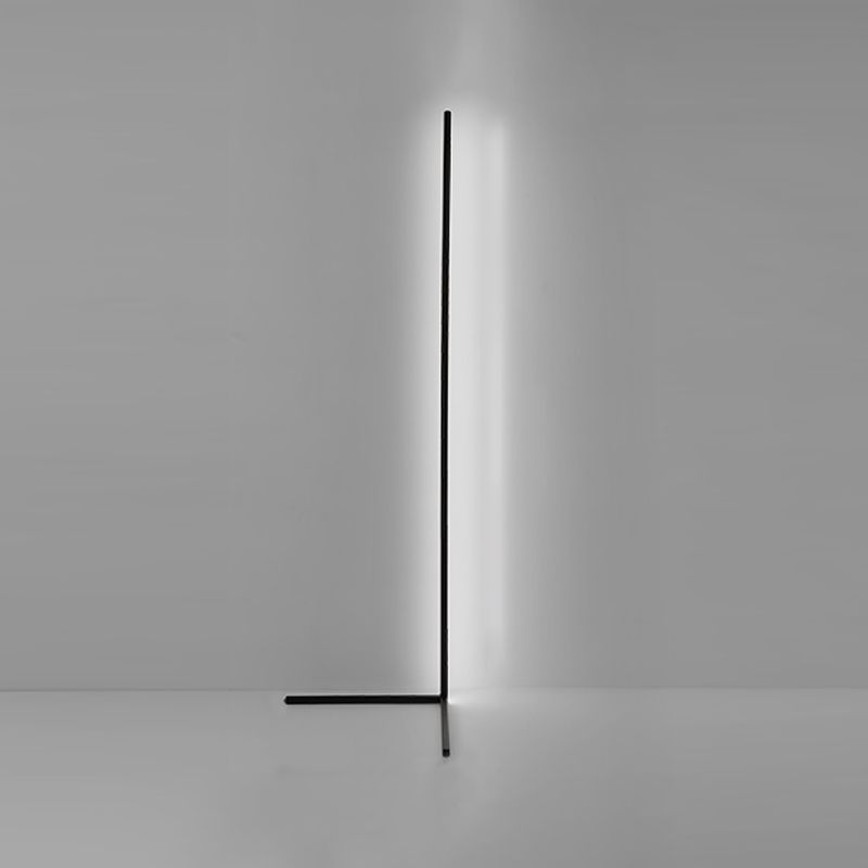 Simplicity Aluminum Floor Reading Lamp Linear 1-Light LED Floor Lamp for Living Room