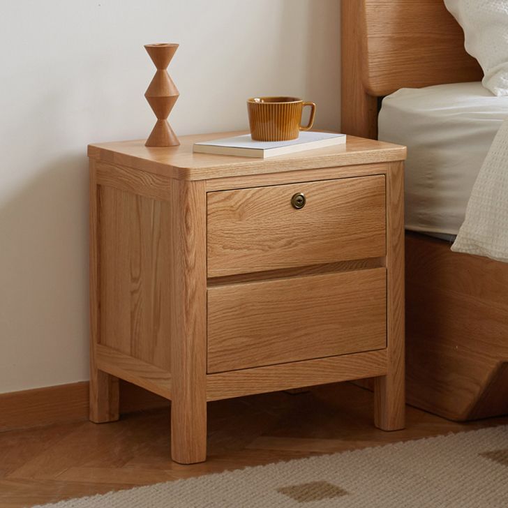 Light Wood End Table for Nursery Wooden Bedside Table for Nursery