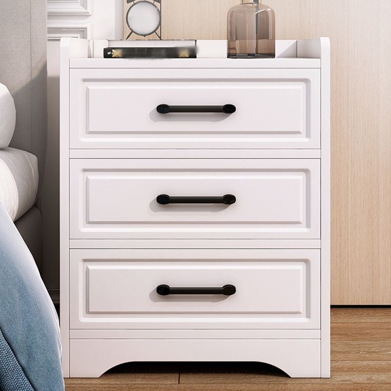 Modern Imitation Wood Nightstand Drawer Storage Accent Table Nightstand