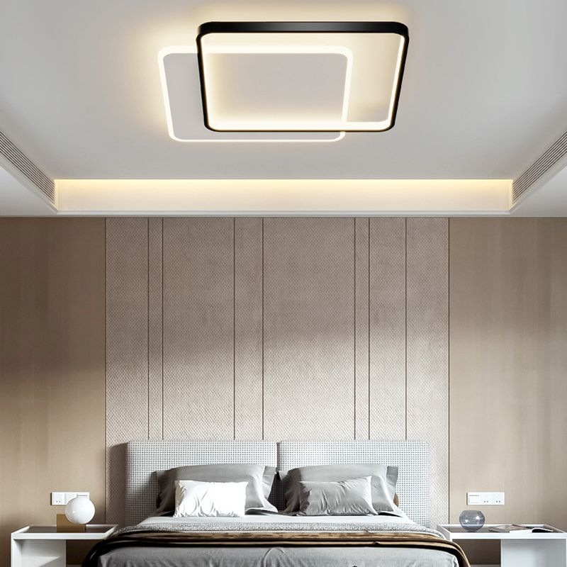 Metal Geometric Flush Ceiling Light Contemporary Flush Mount