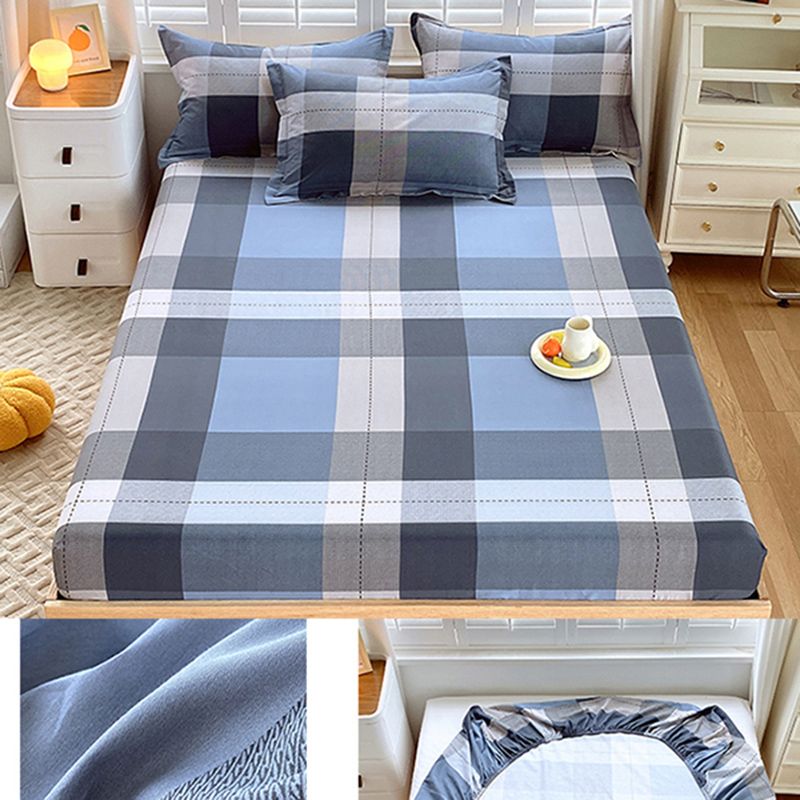 Cotton Fitted Sheet Single Piece Home Bedroom Simple Bed Sheet