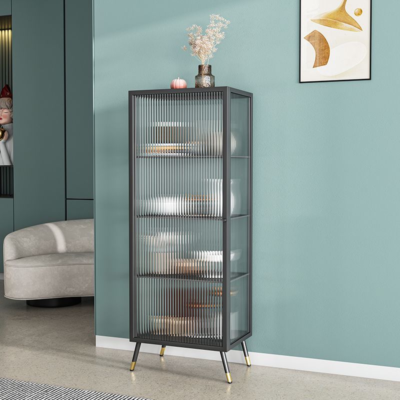 Modern Style Storage Cabinet Glass Door Buffet Cabinet for Dining Room