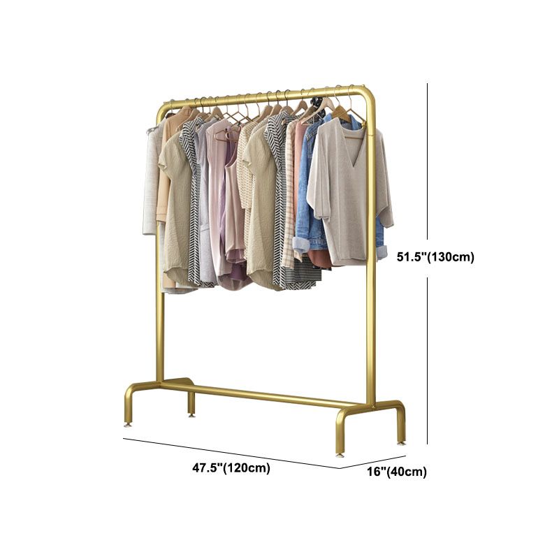 Glam Hall Stand Metal Hanging Rail and Lower Shelf Entryway Kit