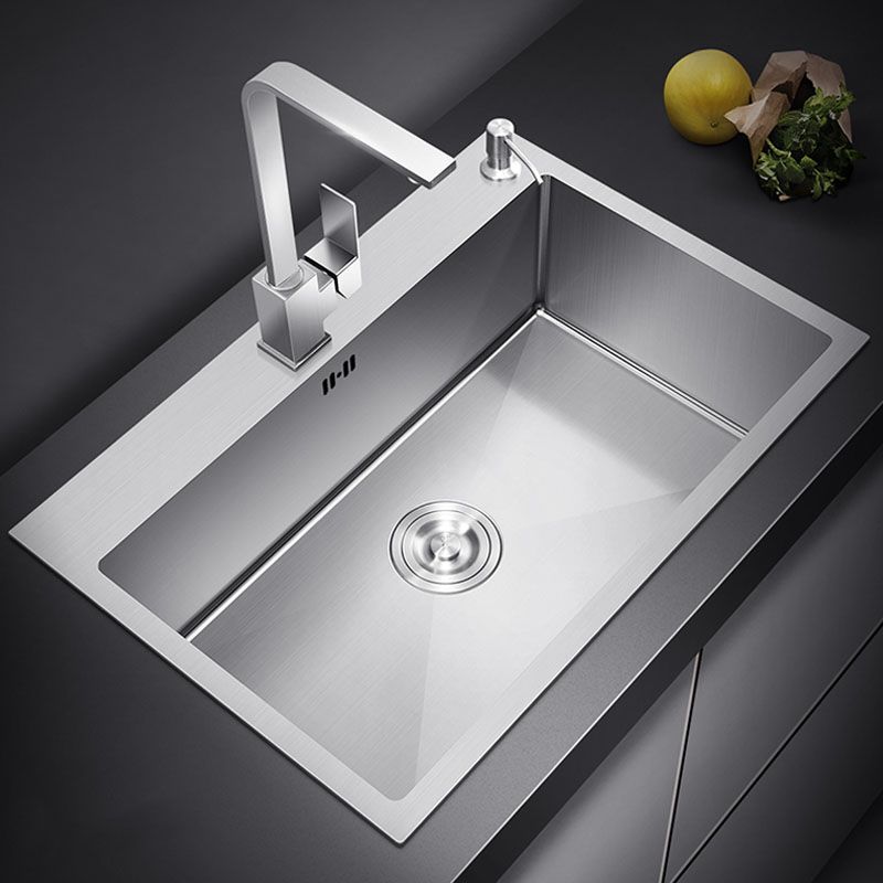 Classic Kitchen Sink Stainless Steel Friction Resistant Kitchen Sink with Drain Assembly