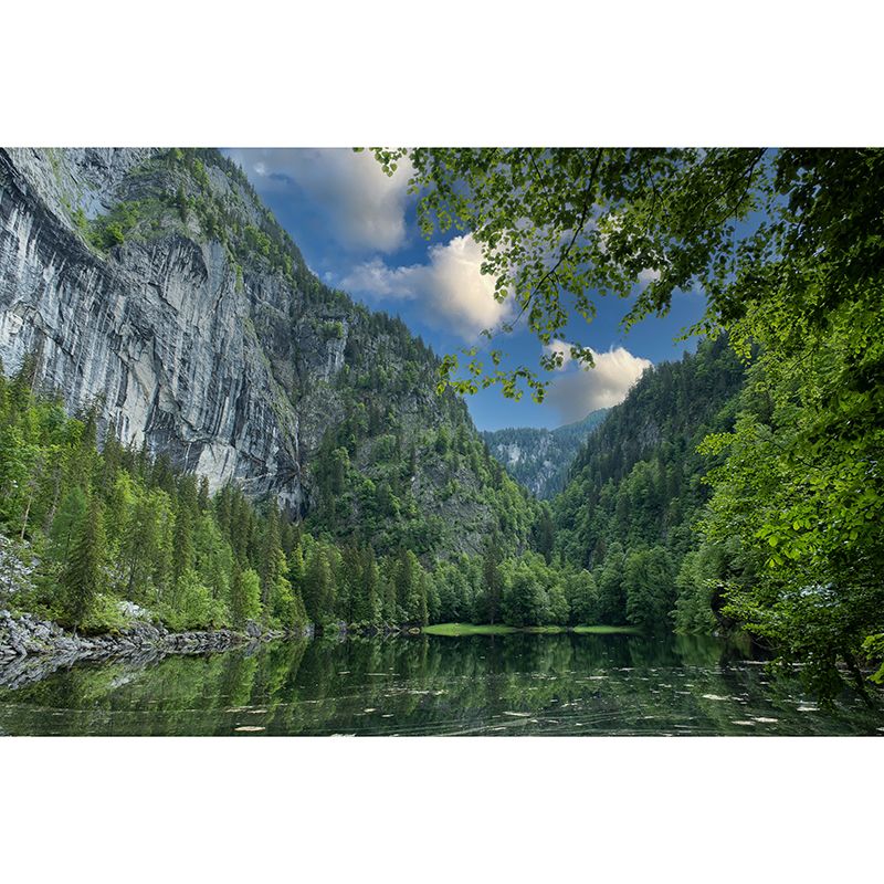 Mountain Photography Mildew Resistant Wallpaper Living Room Wall Mural