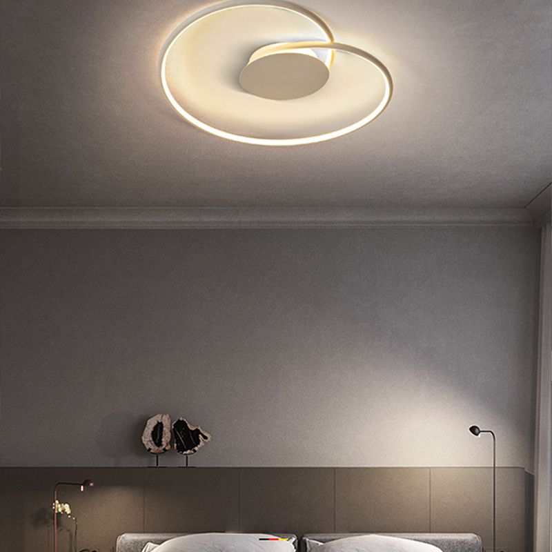 Creative Contemporary Flush Mount Lamp Acrylic Shade LED Lamp for Bedroom