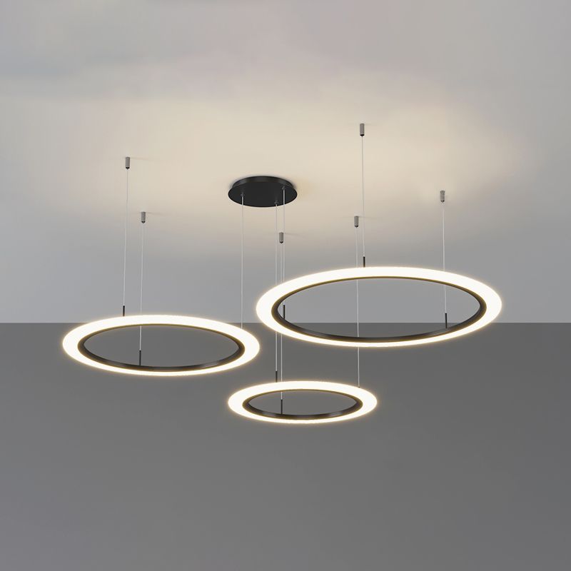 Lalmis de lustre rond moderne