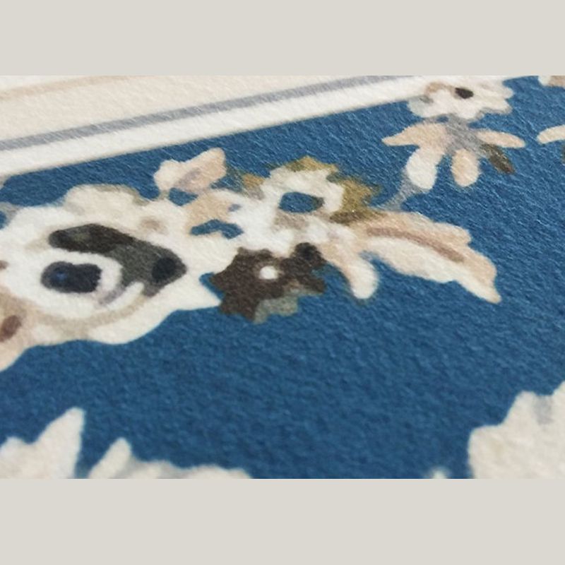 Color Mixed Vintage Indoor Rug Polyester Ink Effect Carpet Easy Care Rug for Home Decoration