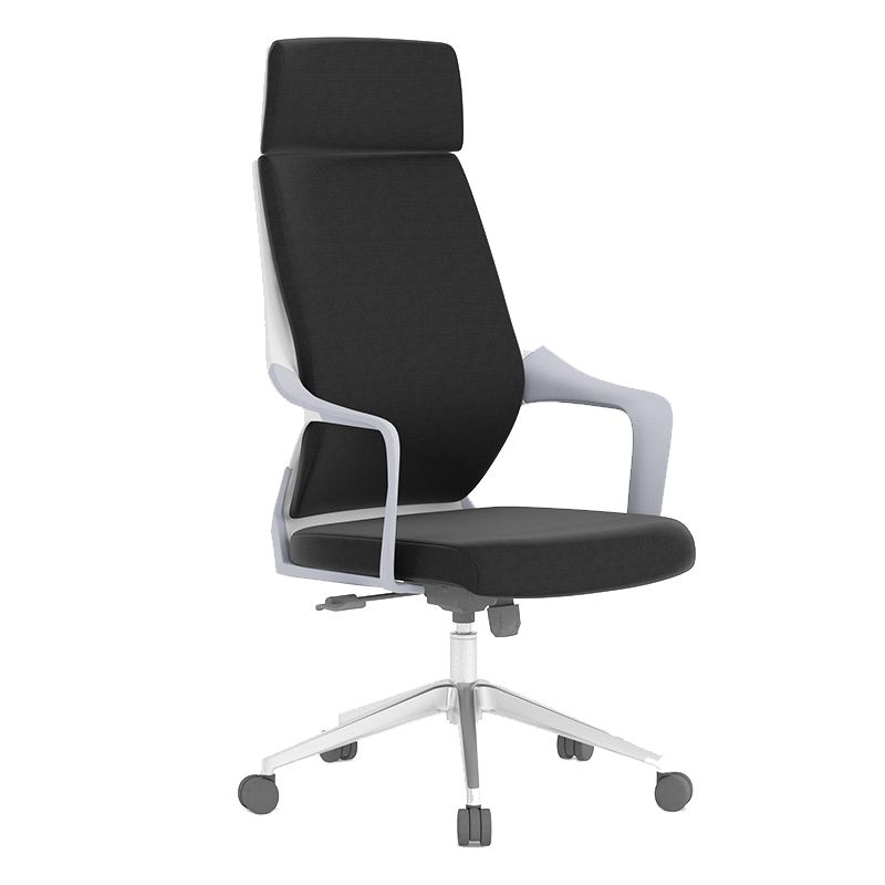 Modern Desk Chair Mesh/Leather Conference Chair High-Back Chair with Wheels