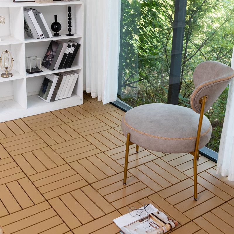 Scratch Resistant Decking Tiles Interlocking Composite Floor Tiles