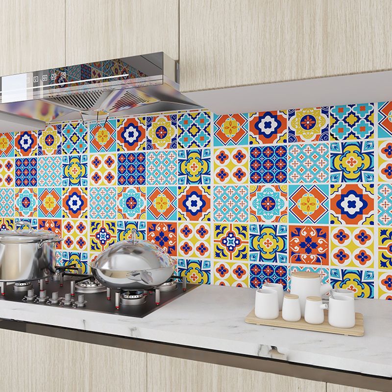 Modern Peel and Stick Backsplash PVC Mosaic Tile Wallpaper for Backsplash Wall