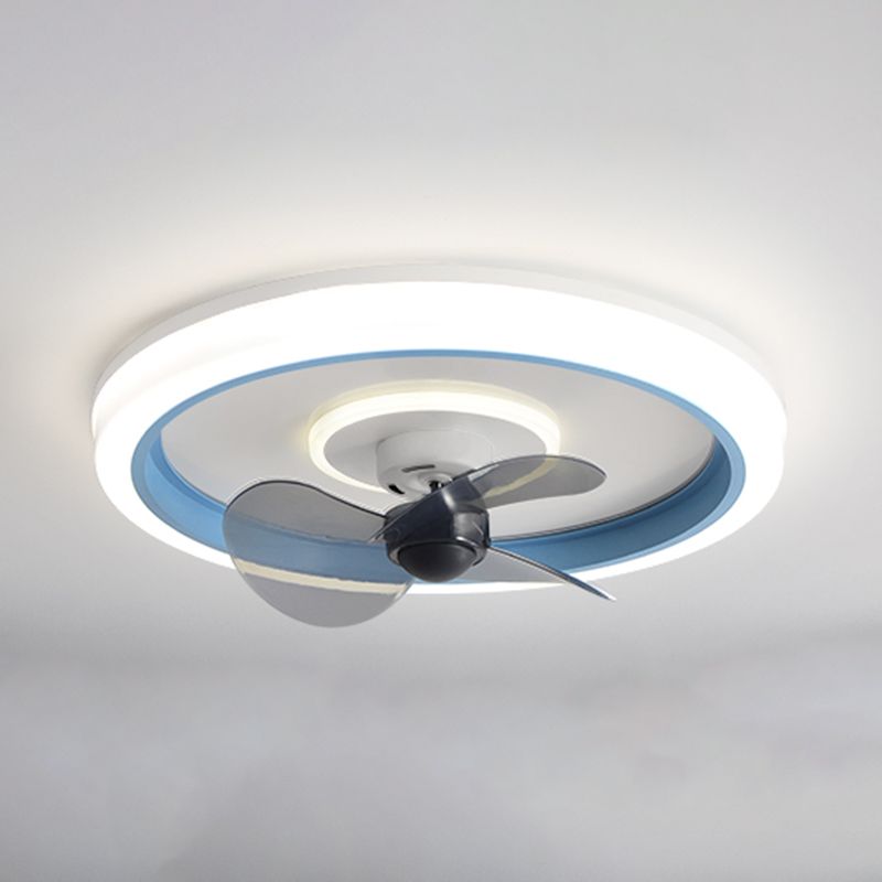 Modern Style Ceiling Fan Lighting Metal 1 Light Ceiling Fan Lighting for Dining Room