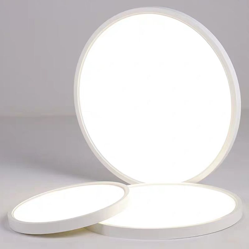 Round Flush Mount Light Modern Minimalist Flush Mount Ceiling Lamp for Living Room