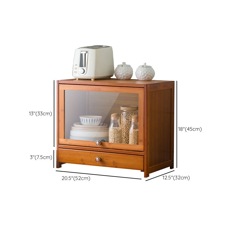 Contemporary Sideboard Cabinet Bamboo Sideboard with Drawers for Dining Room