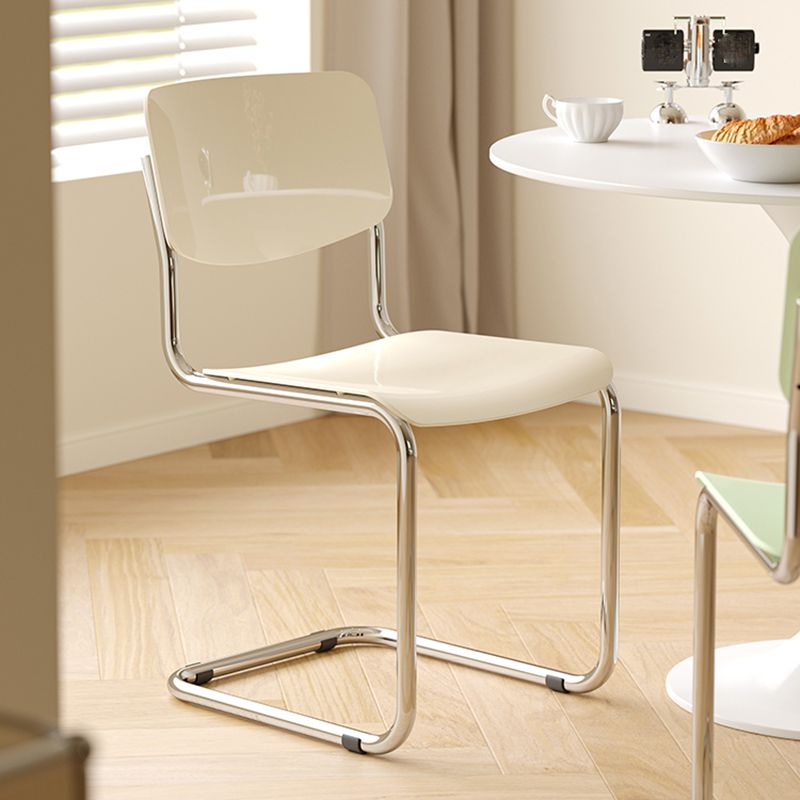 Contemporary Matte Finish Dining Chair with Sled Base for Home