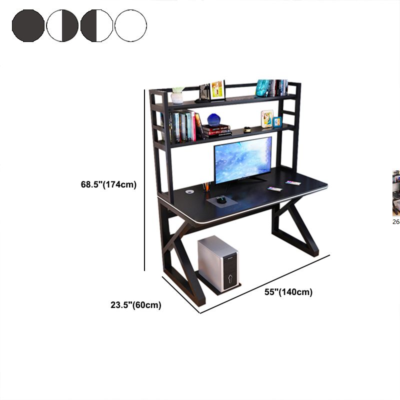 Contemporary Home Computer Desk Rectangular Wooden Gaming Desk