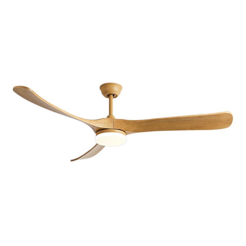 Simplicity 3-Blade Ceiling Fan Lighting with Wood for Dining Room