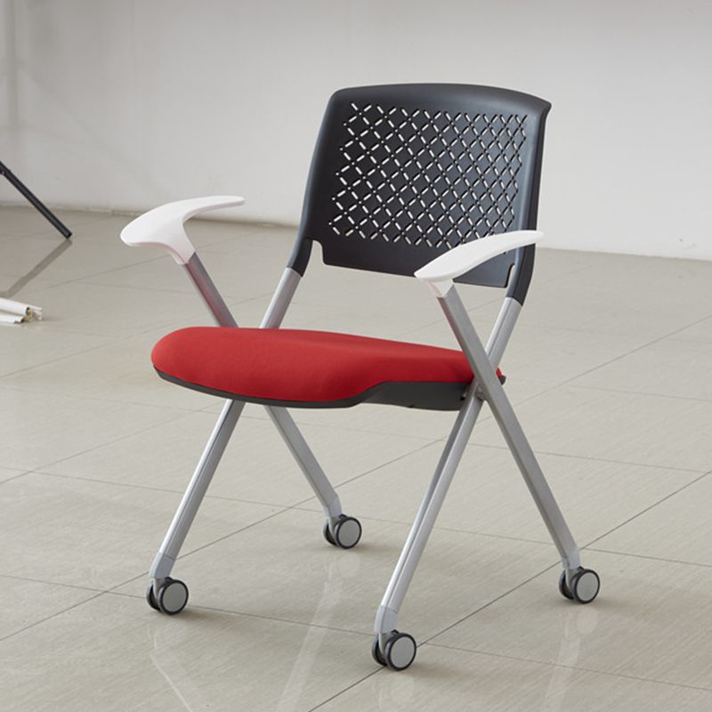 Contemporary Conference Chair Metal Frame Office Chair with Arm