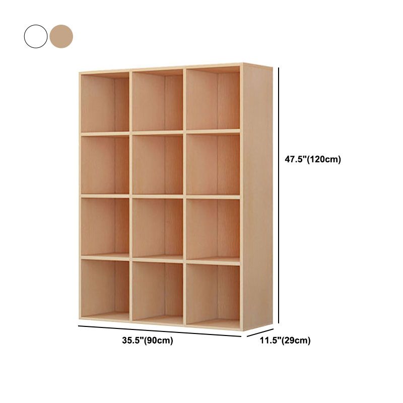 Modern Engineered Wood Shelf Bookcase Standard Closed Back Book Shelf for Living Room