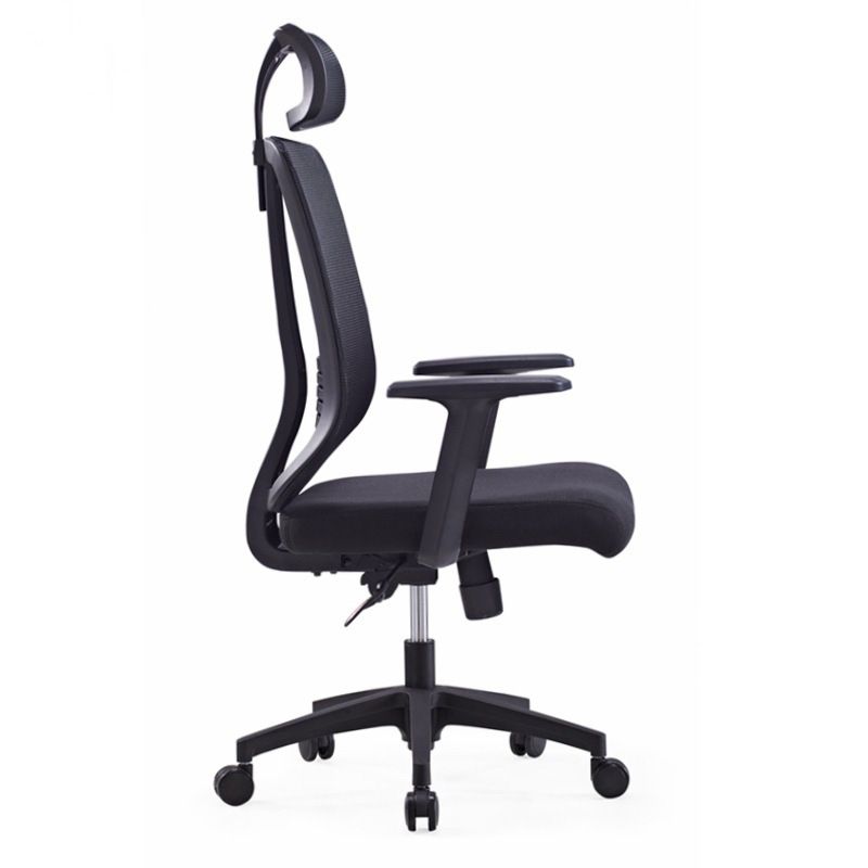 Contemporary Mesh Office Desk Chair High Back Black Office Chair with Arms